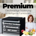 Nebula Dörrautomat 400W mit 6 Edelstahl-Ebenen – Digitales Dörrgerät für Obst, Gemüse & Fleisch – Bild 5