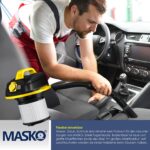 MASKO Industriestaubsauger 30L Nass-Trockensauger 1800W mit HEPA-Filter & Steckdose – Bild 6