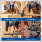 Dong Cheng 20V Akku-Schlagbohrschrauber 50Nm mit 2x2,0Ah – Professionelle 3-in-1 Kraft für alle Materialien – Bild 4