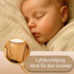 Totsy Baby Musselin-Bettwäsche 100x135 cm – Oeko-Tex zertifiziert mit Reissverschluss – Bild 5