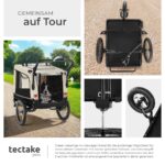 tectake® Hundeanhänger 2-in-1 – Fahrradanhänger & Jogger bis 40 kg mit Sicherheitszubehör – Bild 7