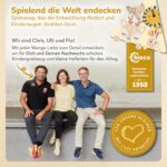 Bieco Hase Fine Stapelturm – FSC® Holz Motorikspielzeug für Babys ab 1 Jahr – Bild 7