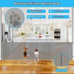 Wodondog Treppenschutzgitter ausziehbar bis 500 cm – Babygitter & Hundegitter – Bild 6