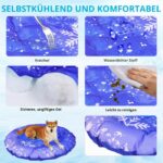 Aisuowa Kühlmatte 40x60cm für Katzen & Hunde – Gel-Kühlpad Kratzfest & Ungiftig – Bild 4