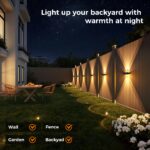 sununiny Solar-Wandleuchte 4er Set – 9 Farben, 11 Modi, IP65 wasserdicht für Garten & Terrasse – Bild 2