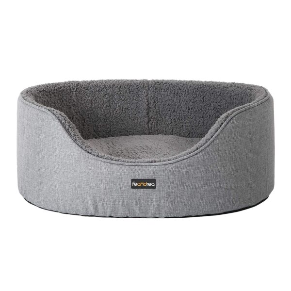 Feandrea Hundebett 92x72 cm mit Wendekissen – Komfortables Hundesofa mit Anti-Rutsch