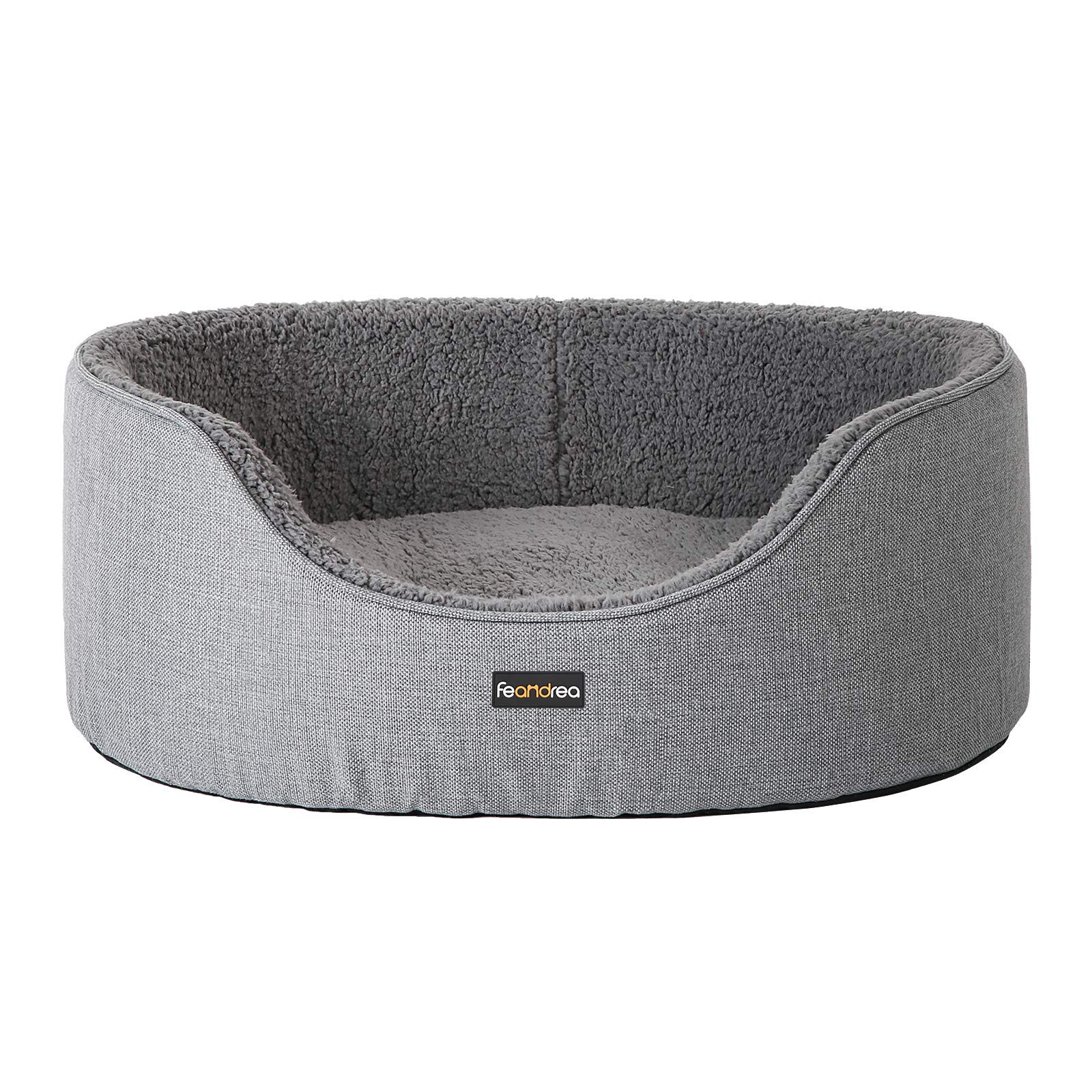 Feandrea Hundebett 92x72 cm mit Wendekissen – Komfortables Hundesofa mit Anti-Rutsch
