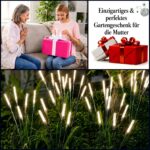 DooYard Solar Glühwürmchen Gartenleuchten 2er Set – Acryl-Außendeko mit flexiblem Stängel – Bild 7