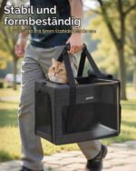 pecute Haustier-Transporttasche Gross 42.5cm – Stabile Katzen- & Hundetasche bis 5kg – Bild 2