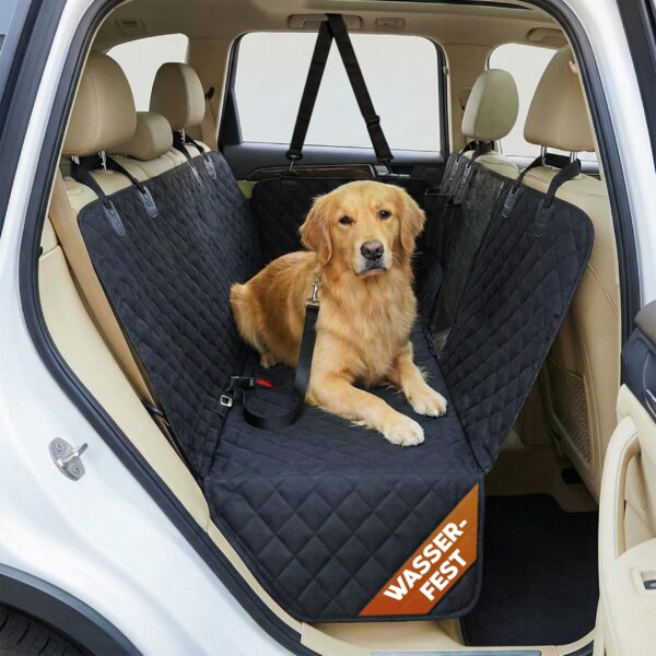Hainberger Hundedecke Auto 137x147 cm – Wasserabweisend & Kratzfest für sichere Fahrten