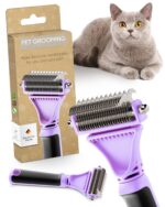PRETTYPAW Katzenbürste für Kurz- & Langhaar – Sanfte Fellpflege mit Massageeffekt
