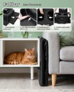 Pecute Katzentransportbox Faltbar mit Trennwand – Sicherer Transport bis 12 kg – Bild 8