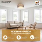 Monzana Deckenlampe Sternenhimmel 38cm 2-Flammig – Stilvolles Raumlicht mit E27 Fassung – Bild 2
