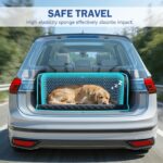 pecute Kofferraumschutz Hund L – Gesteppte Hundedecke mit Antikollisionsschutz für SUV – Bild 2