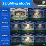 Peasur Solarleuchte mit Bewegungsmelder 368LED – IP65 Aussenleuchte für Garten & Terrasse, 2er Set – Bild 2