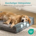 COZY KISS Orthopädisches Hundebett 112x81x18cm – Waschbares Hundesofa für grosse Hunde – Bild 4
