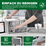 Kwasyo Dörrautomat Edelstahl 6 Etagen – Temperaturregler 30-90°C mit Timer & Rezeptheft – Bild 7