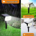 WENATY Solar-Sicherheitsleuchten mit Bewegungsmelder – 48 LED, 1000 Lumen, 4er Set – Bild 5