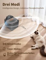 2,2L Katzenbrunnen kabellos mit Bewegungsmelder & LED – Premium Trinkbrunnen für Katzen – Bild 3
