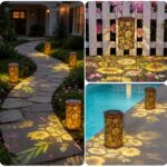 Sonnenblumen-Solarlaterne mit IP44 Wasserschutz – Dekorative LED Gartenbeleuchtung für Aussen – Bild 3