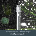 MeLiTec Solar Gartenleuchte mit Bewegungsmelder – Edelstahl Wegeleuchte IP44 für Garten & Einfahrt – Bild 3
