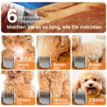 oneisall Hundeschermaschine mit Staubsauger – 12000 Pa Saugkraft für Hund & Katze – Bild 6