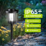 Solpex 6er Set LED Solarleuchten für Garten – Warmweiss Wegbeleuchtung mit automatischer Steuerung – Bild 3