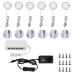 Lightess 6er LED Unterbauleuchte 12V Warmweiss – Schrank- & Vitrinenbeleuchtung für Küche