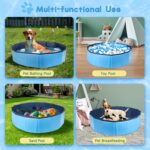 Nobleza Hundepool 80x20 cm faltbar – Stabile Hundebadewanne für Hunde & Katzen – Bild 6