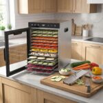 Arendo Edelstahl-Dörrautomat 1000W mit 16 Gittern – Profi-Dörrgerät für Obst, Fleisch & Gemüse – Bild 2