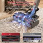 UNINELL HOME Akku Staubsauger 55 kPa/650W – Kabellos mit 70 Min Laufzeit & Anti-Tangle-Bürste – Bild 6
