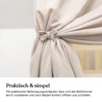 Ehrenkind® Betthimmel & Wimpelkette 90x200 – Kinderzimmer Deko Set Beige, Oeko-TEX – Bild 7