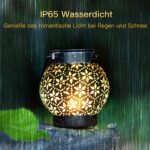 4er Set Orientalische Solarlaterne mit Diamantmuster – IP65 wasserdicht für Garten & Terrasse – Bild 4