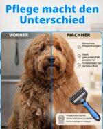 XIHUAN 3-in-1 Unterfellbürste für Hunde & Katzen – Professionelle Fellpflege für Langhaar – Bild 3
