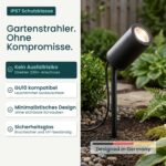 lambado LED Gartenstrahler mit GU10 – IP67 Bodenstrahler warmweiß für Premium Außenbeleuchtung – Bild 3