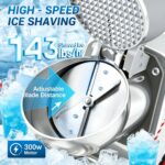 VeftBltrem Eiscrusher 100 kg/h – Doppelklingen-Eiszerkleiner 2200 U/min für Bars & Küche – Bild 2