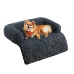 Feandrea FluffyHug Hundebett 80x75 cm mit TPU-Schutz – Plüsch Sofaschutz für mittelgrosse Hunde