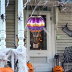 45 cm Heissluftballon Solarlaterne – Halloween Gartendeko mit Flammeneffekt – Bild 6