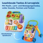 VTech Spiel- und Laufwagen – Lauflernhilfe mit Musik für Kleinkinder 12–36 Monate – Bild 6