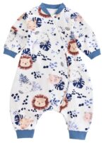 Chilsuessy Baby Ganzjahres Schlafsack 90-100cm – Abnehmbare Ärmel, 100% Baumwolle
