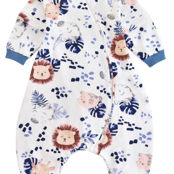 Chilsuessy Baby Ganzjahres Schlafsack 90-100cm – Abnehmbare Ärmel, 100% Baumwolle