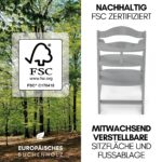 hauck Alpha+ Hochstuhl Newborn Set mit 2in1 Bouncer – Mitwachsend bis 90 kg – Bild 6