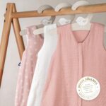 Julius Zöllner Musselin Sommerschlafsack Dusty Rose Grösse 60 – Atmungsaktiv für Babys – Bild 3
