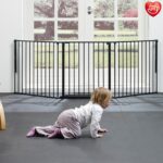 BabyDan Flex L Schutzgitter 90-223 cm – Treppenschutzgitter & Raumteiler, Schwarz – Bild 2