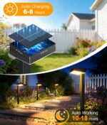 RECHOO 6er Set Solarleuchten für Außen – 18h Leuchtdauer, IP65 & 2 Lichtmodi – Bild 7