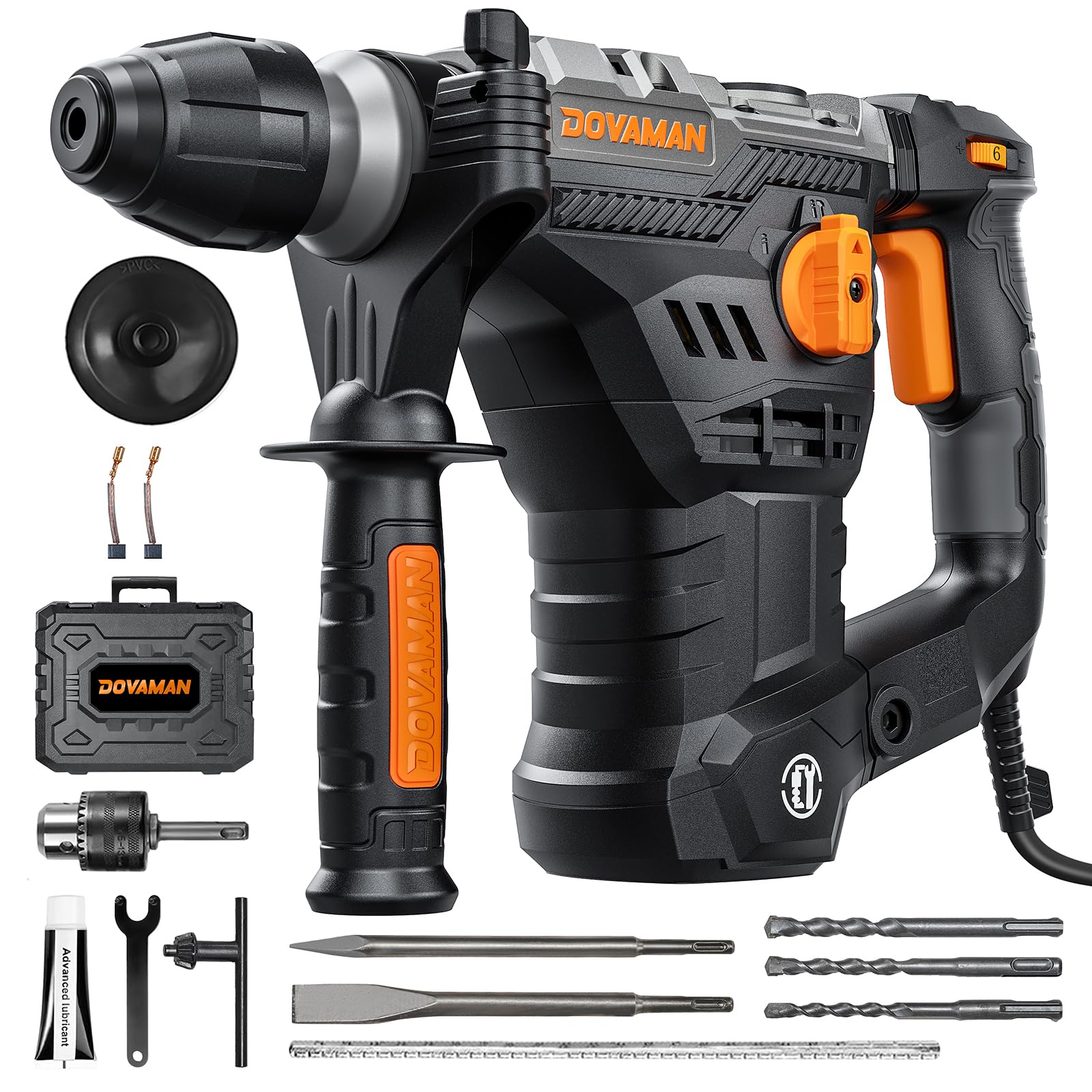DOVAMAN RH15A SDS-Plus Bohrhammer 1500W – Professionelle Schlagkraft für Beton & Mauerwerk