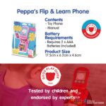 Peppa Pig Flip & Learn Handy – Interaktives Lernspielzeug für Kleinkinder ab 18 Monaten – Bild 6