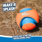 Chuckit! Kick Fetch Large – Robuster Hundeball mit ergonomischen Einkerbungen für mittelgrosse bis grosse Hunde – Bild 4