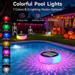 Joycome Solar Poolbeleuchtung mit Fernbedienung – Farbwechsel Unterwasserlampe für Pool & Garten – Bild 4