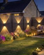 vighep Solar Wandleuchte 2er-Set – Up & Down Leuchte mit 5 Farbtemperaturen, IP65 wasserdicht – Bild 8